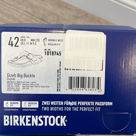 Birkenstock Gizeh Big Buckle Slide Sandal (Women) Cognac Size 11/42 NWT - Picture 6 of 9